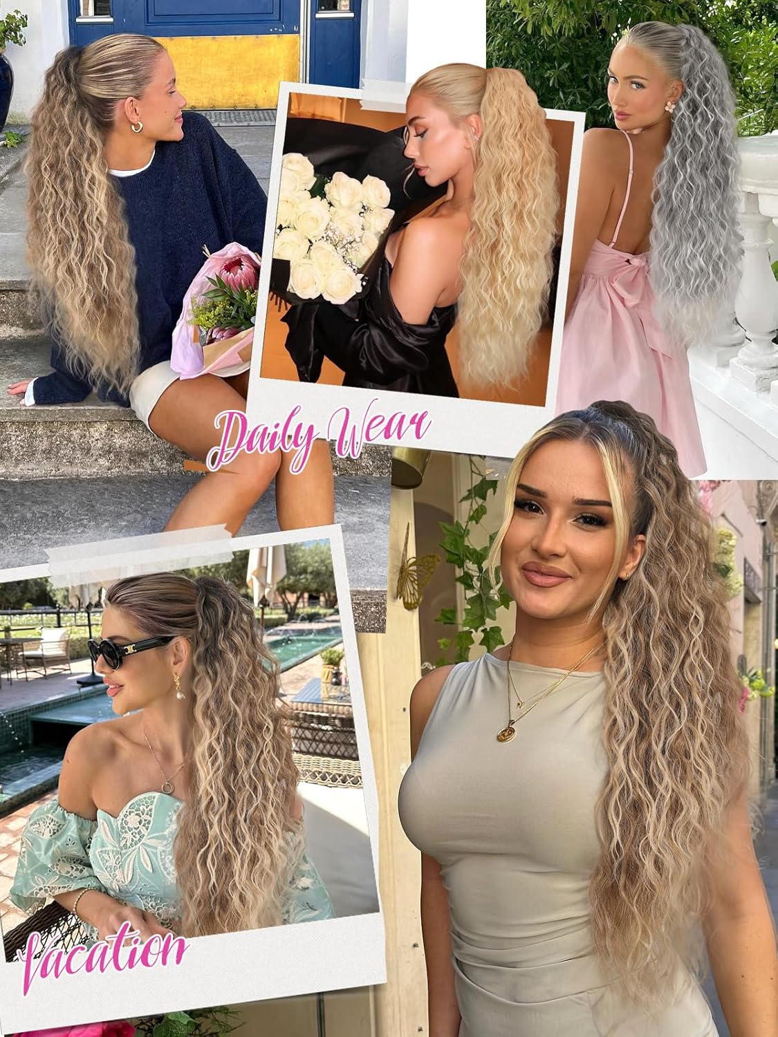 Easy-to-attach faux ponytail wigs are perfect for everyday use and a variety of styles