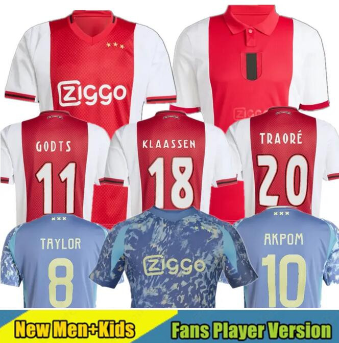 24 25 26 BROBBEY Amsterdam 125th Anniversary Soccer Jerseys Kids Kit 2024 2025 GODTS BERGWIJN KLAASSEN Home Away 3rd Fourth Football Shirts man kids AKPOM TAYLOR