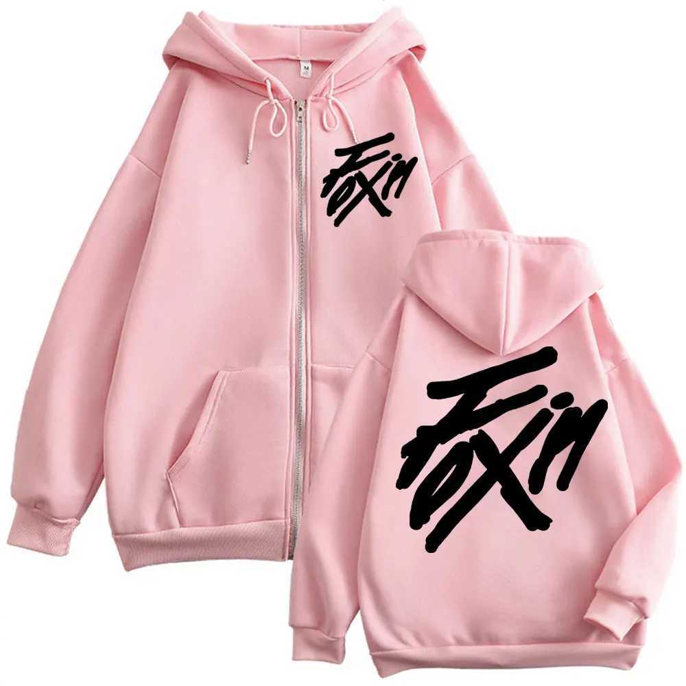 Kpop ATEEZ FlX ON Merch Zipper Hoodie Men Women High Quality Fashion Zip Up Jacket Coat Autumn Winter Casual Loose Sweatshirts W250530