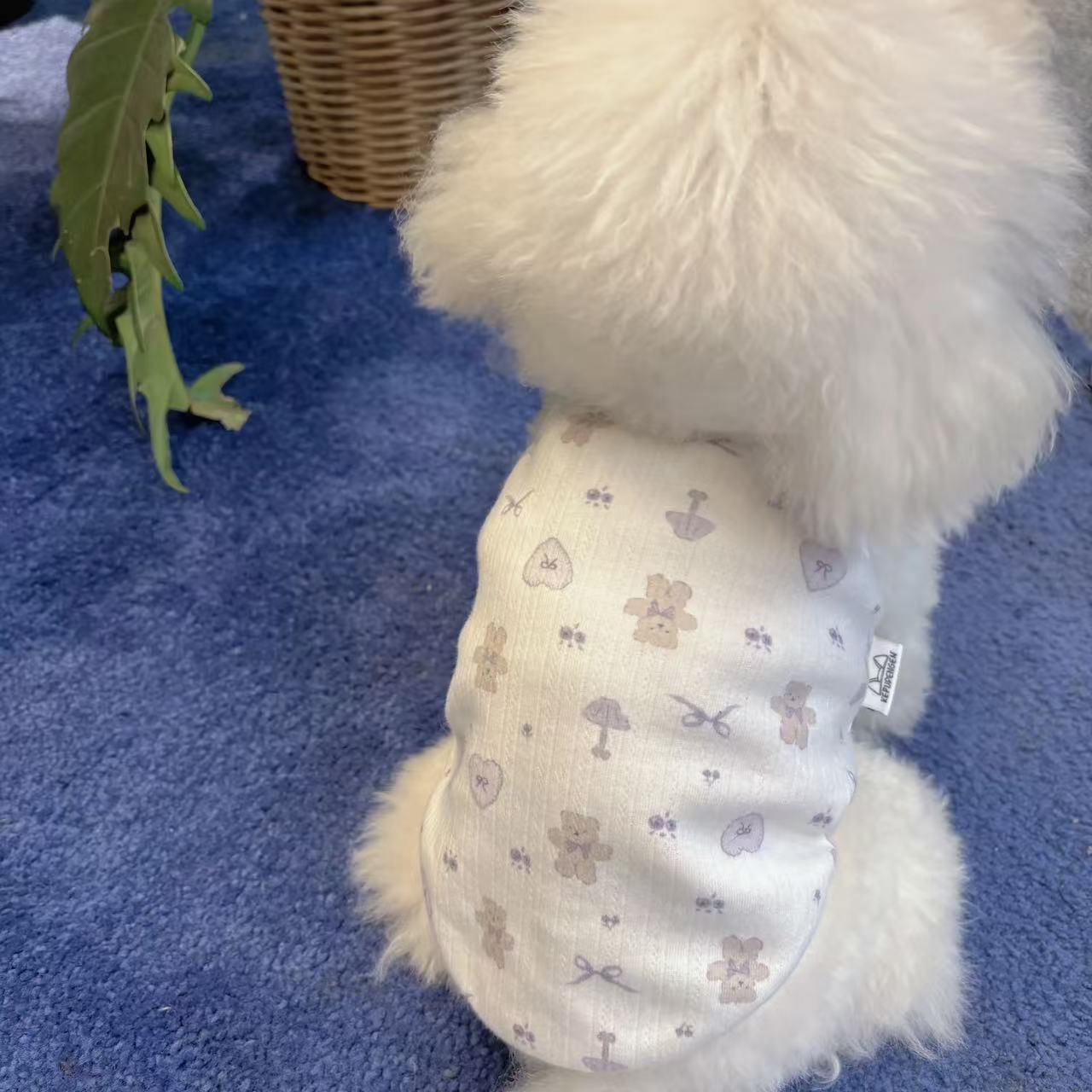 T00346 Pet clothes new patchwork skirt Yorkshire Maltese dog cat pet clothes