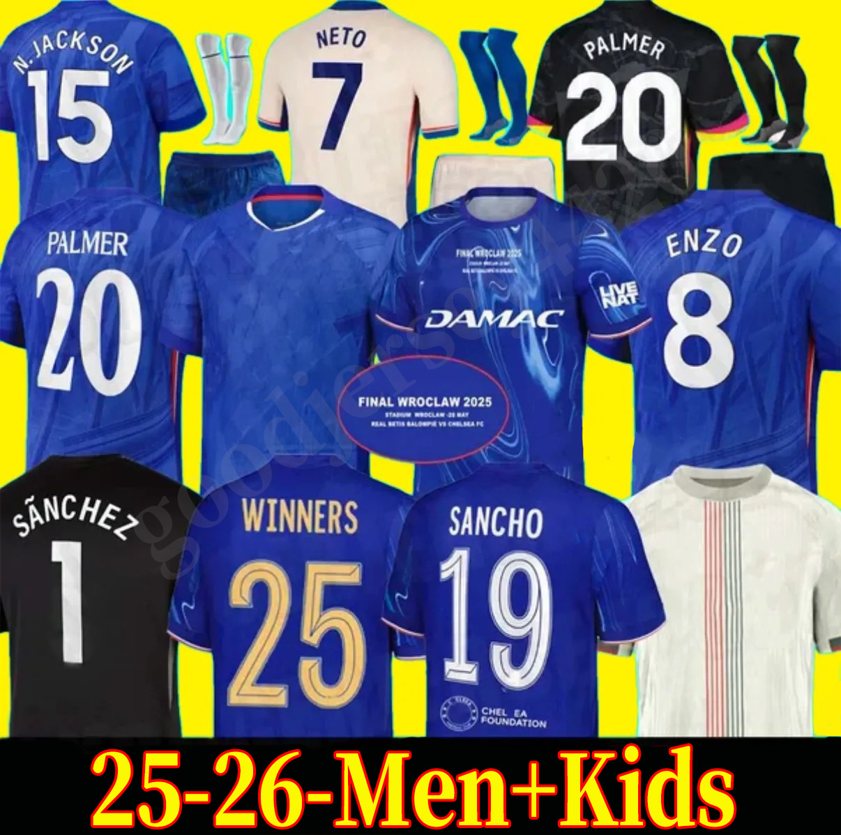 PALMER CAICEDO Nkunku soccer jerseys 25 26 Disasi Enzo Mudryk Cucurella football shirt men kids N.JACKSON SANCHO neto Guiu Veiga Adarabioyo JAMES COLWILL chelseas