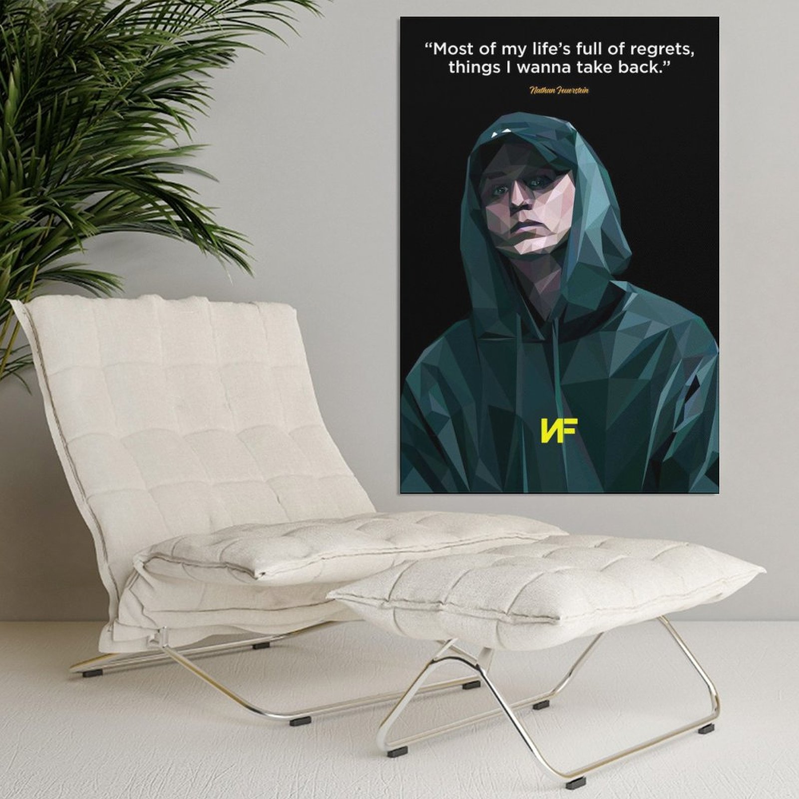 Wall ArtPainting NF Rapper HIP HOP SINGER Canvas Prints Wall Painting Wall Art Decor Print Picture Paintings for Living Room Home Decor Luxury Unframe