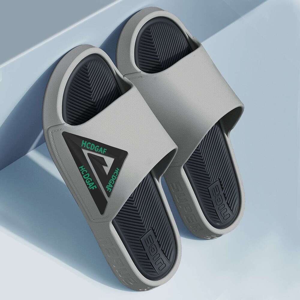 Men's Slippers With Extra Thick Sole For Outdoor Wear Suitable For Home Use Non Slip And Wear-resistant Shower Couple's Casual Slippers Men&