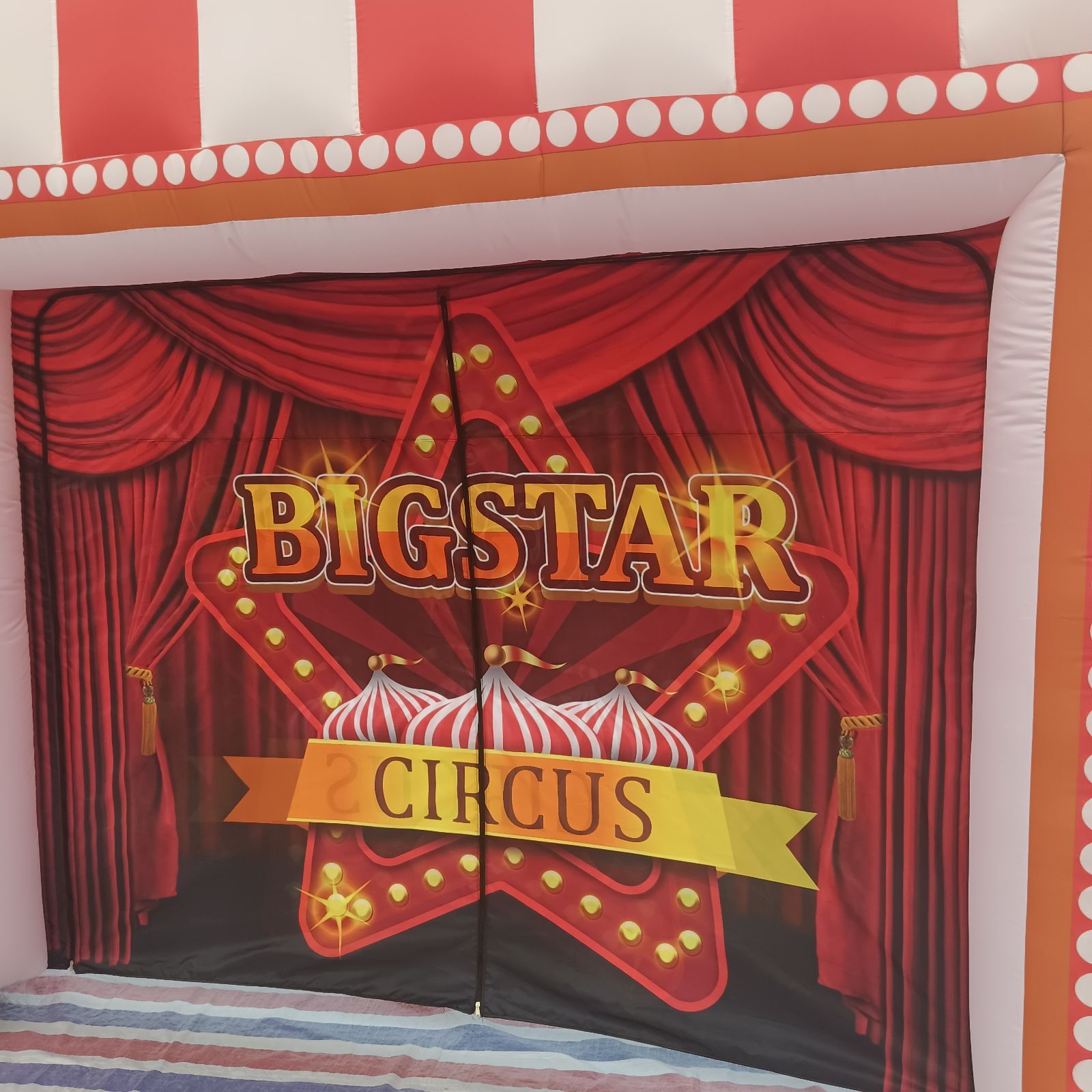 Customized Circus-Inspired Inflatable Arch Parties Events Model, Circus Show Entrance, Inflatable Circus Arch Made in China