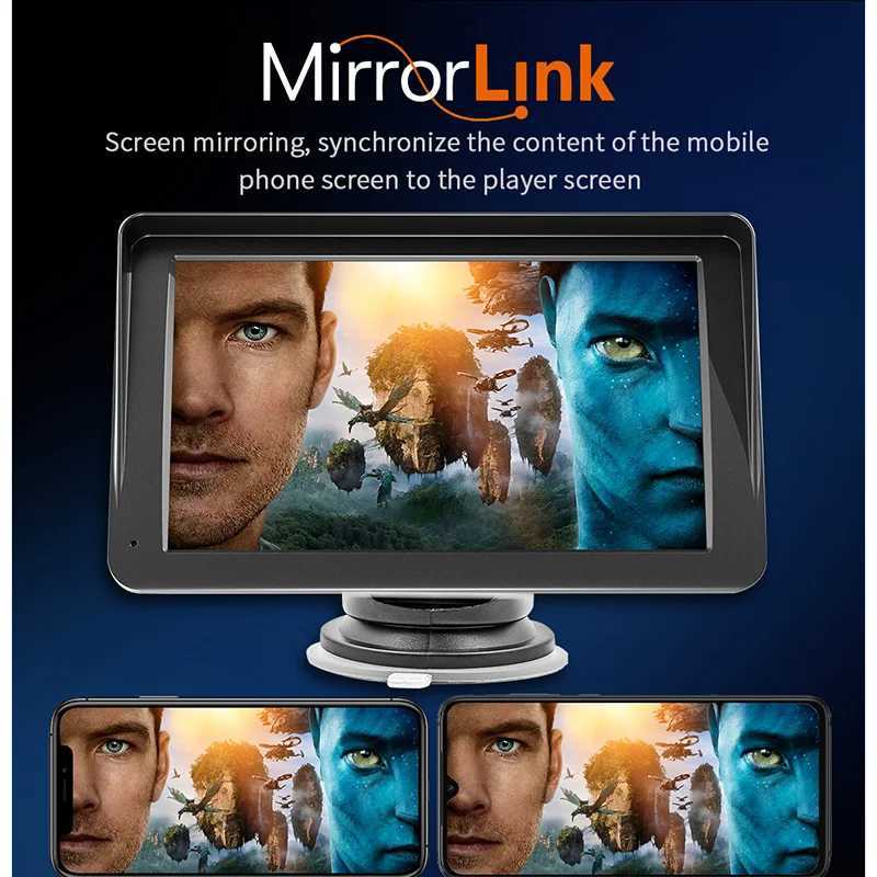 Car dvr 7inch Car Radio Multimedia Video Player Wireless CarPlay Android Auto Universal Car Touch Screen AUX Bluetooth 5.0 R250529