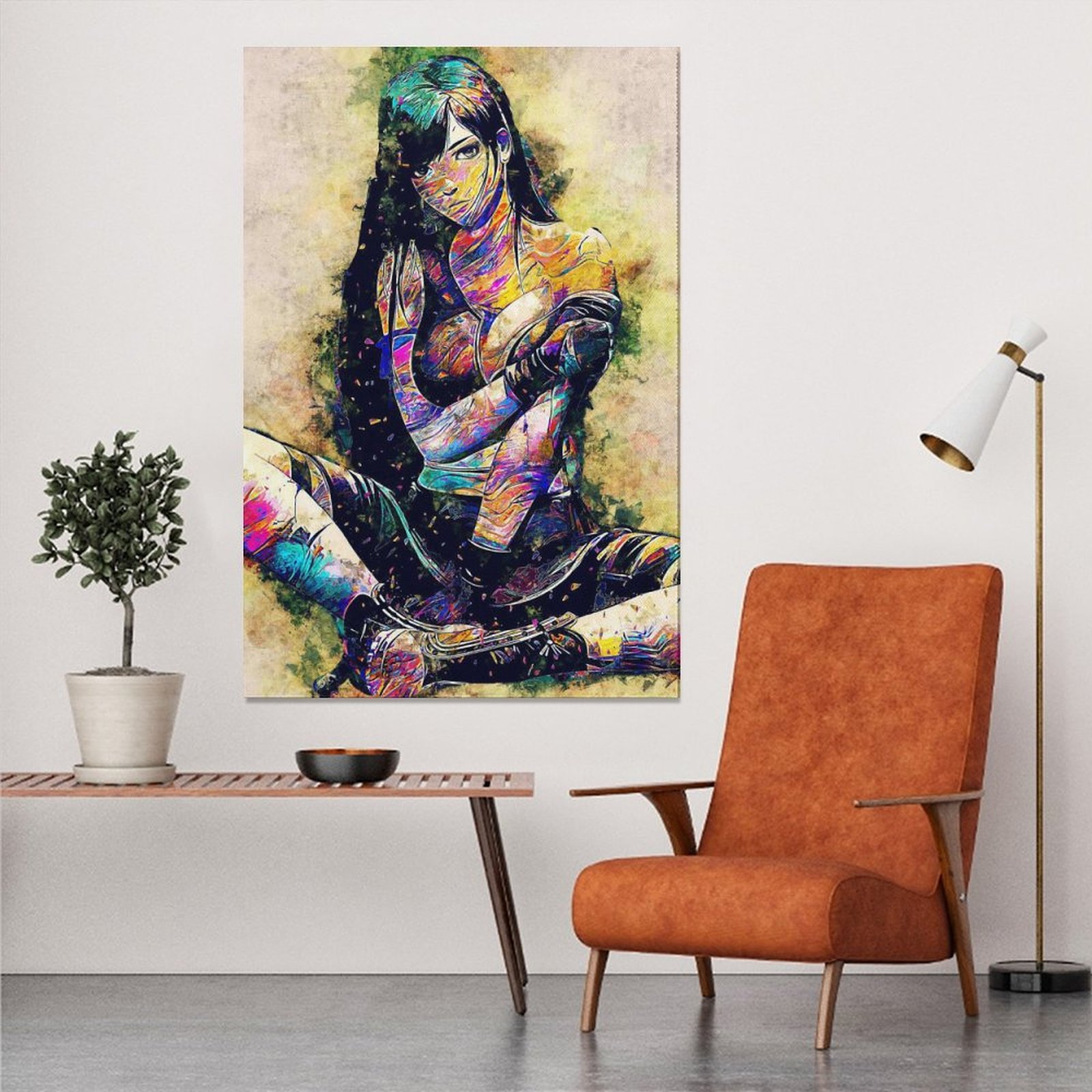 Wall Art Painting GAME Tifa FF POSTER Canvas Prints Wall Painting Home Decor Luxury Decor Print Picture Paintings for Living Room Unframe