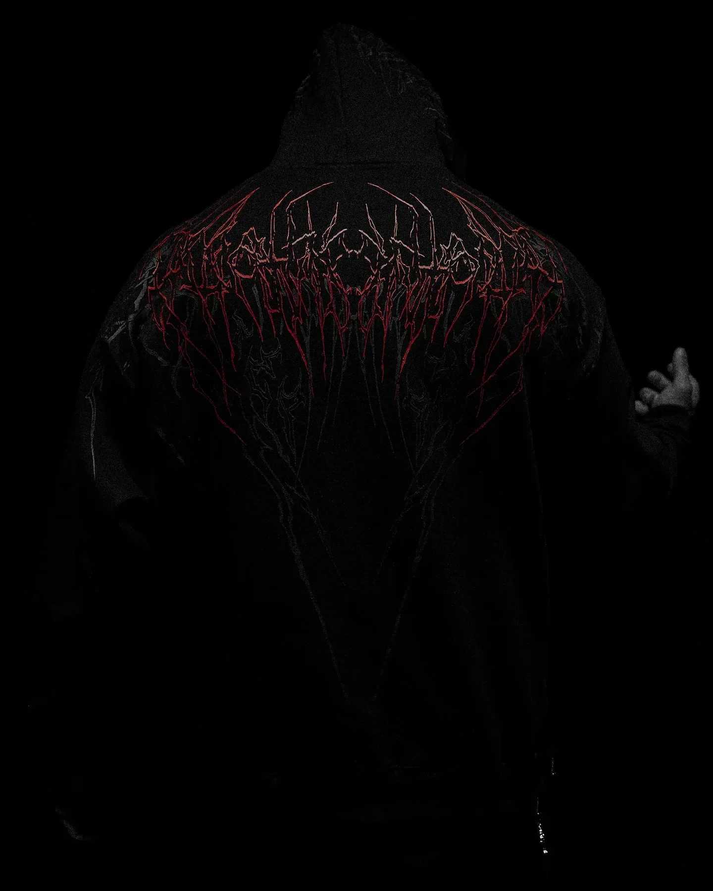 up to date Man Hoodies Y2K Breathedivinity Dark Style Fashion Trend Hoodie Connecting Hooded Harajuku Street Gothic Oversized W250530