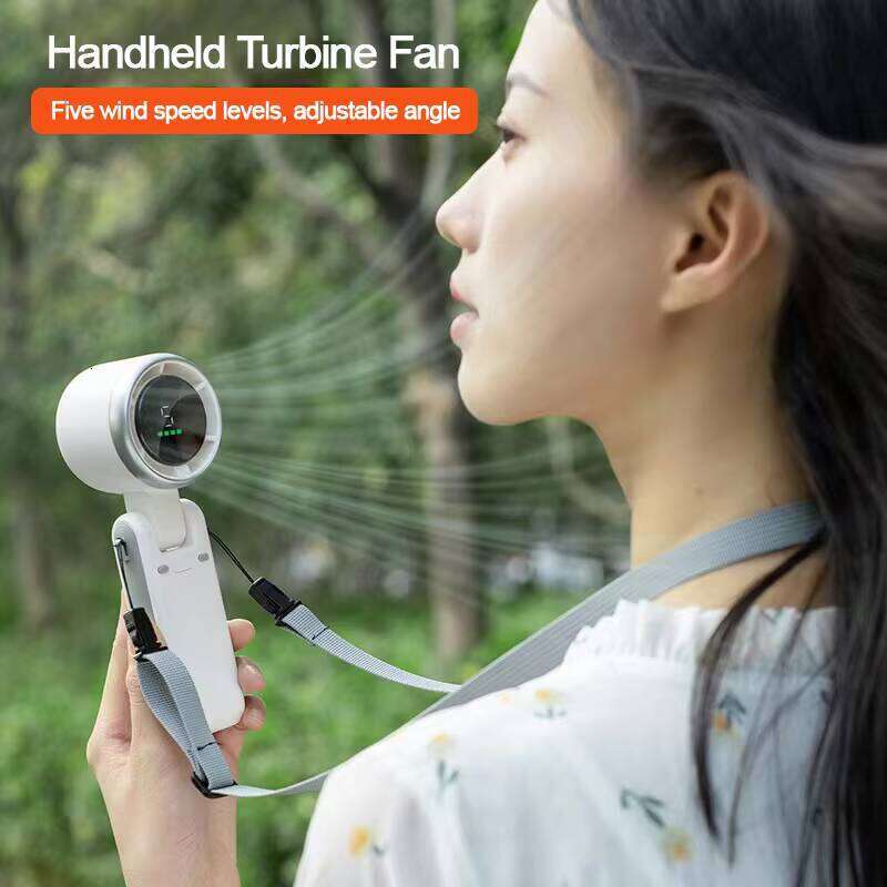 DHGadgets 5-Speed Turbo Mini Portable 180° Foldable High-Speed Handheld Fan