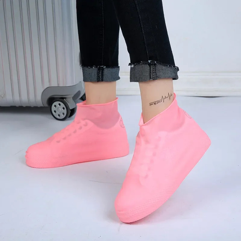 Rain Boots Waterproof Shoes Cover Silicone Unisex Outdoor NonSlip Nonslip WearResistant Reusable Shoe 250528