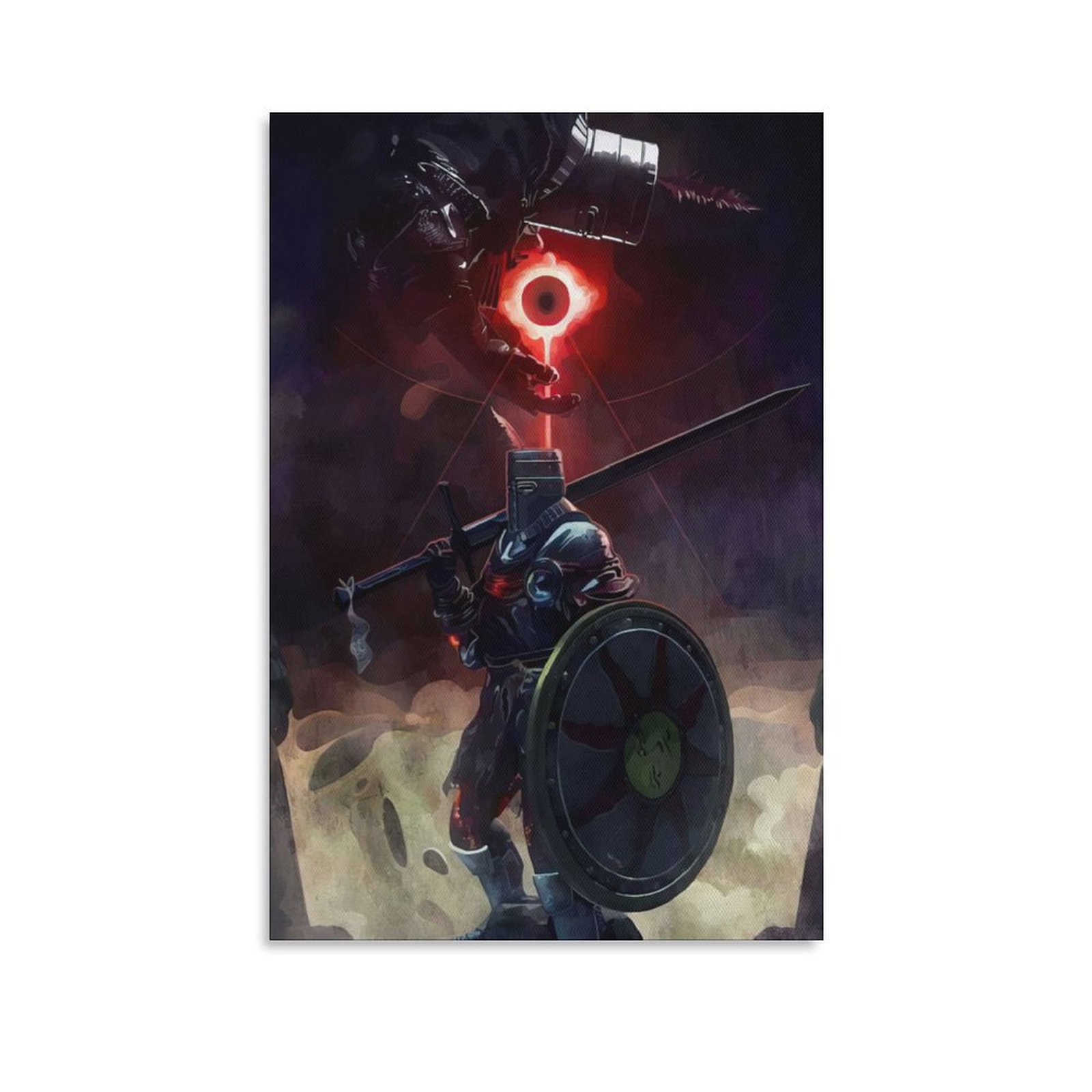 Wall Art Painting Dark Souls GAME POSTER Canvas Prints Wall Painting Wall Art Decor Print Picture Paintings for Living Room Home Decor Luxury Unframe