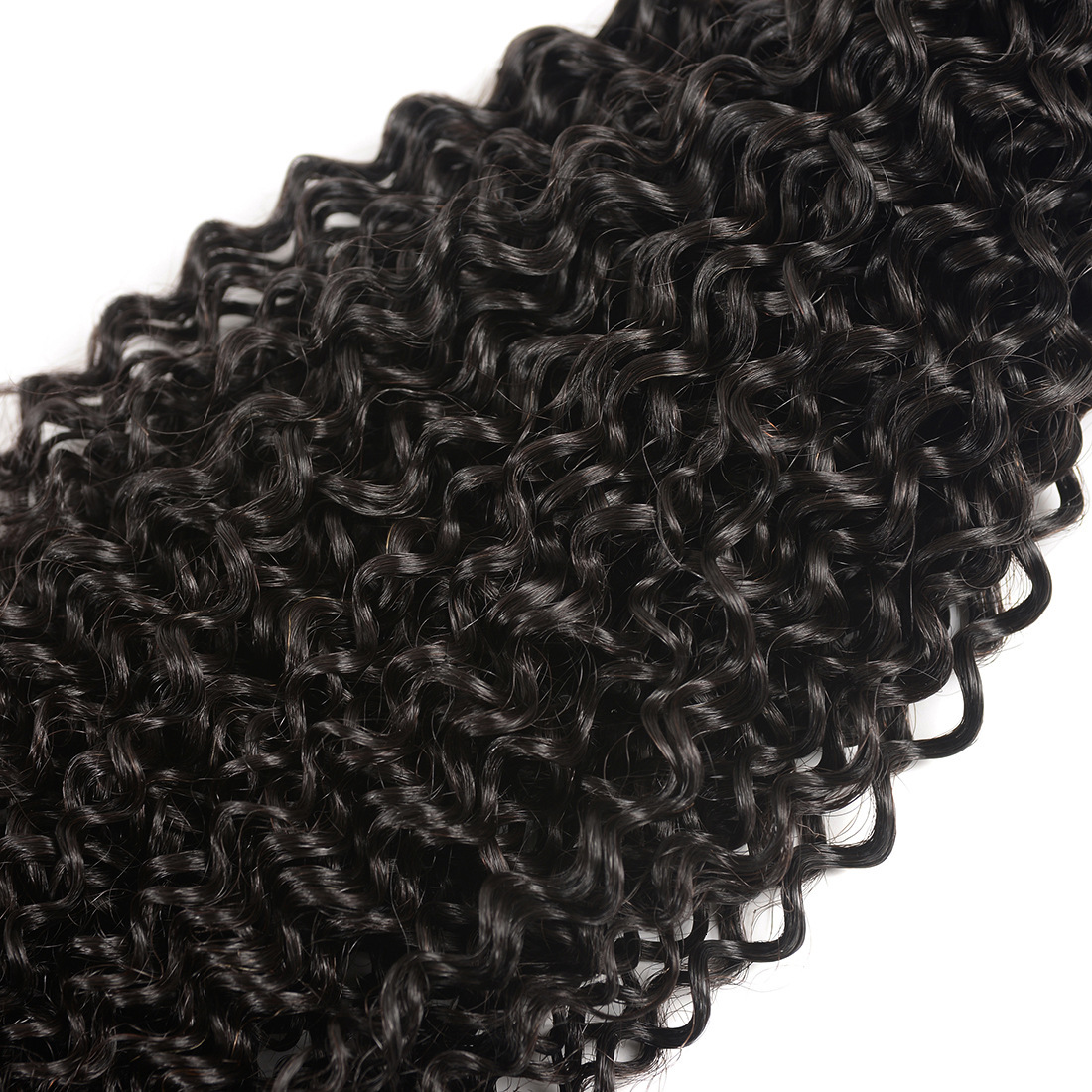 Kinky Peruvian Curly Hair Bundles Real Human Hair Weft 100g