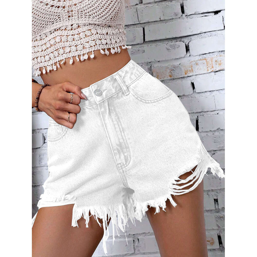 Shorts Women Denim Shorts Women S INS New Casual High Waisted Frayed Distressed Denim Shorts Jean Shorts