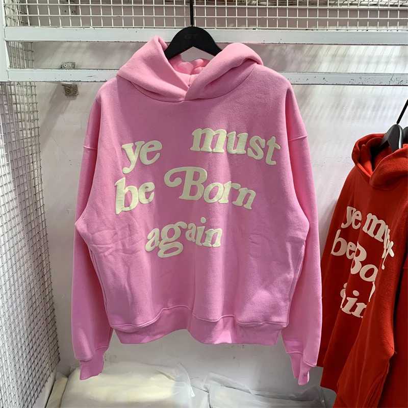 Ye Must Be Born Again CPFM Hooded Sweatshirt Vintage Style Streetwear Pullover for Men and Women XJ250530