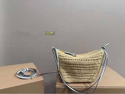 Tote Bag Leather Bag Raffia Woven Lunch Box Crossbody Casual Underarm Vacation Beach Single Shoulder Handheld Hammock Women S Bag Shoulder Bag