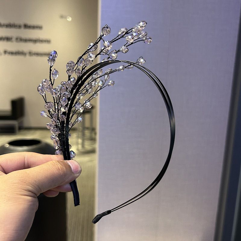 Chic High-Quality Fashionable Braided Tree-Shaped Headpiece with Crystals