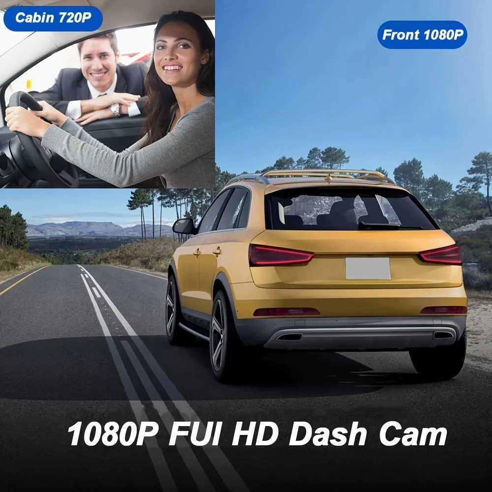 Car dvr Dashcam auto 3 Channel voiture black box Automatic 1080P recording car camera DVR Front Rear View Video Recorder 24H Parkin Mode R250529