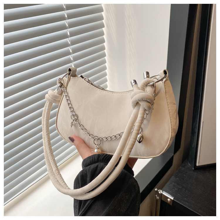 Exquisite and fashionable fashion women s solid color summer new casual simple one shoulder one piece fashion armpit bag designer shoulder bag
