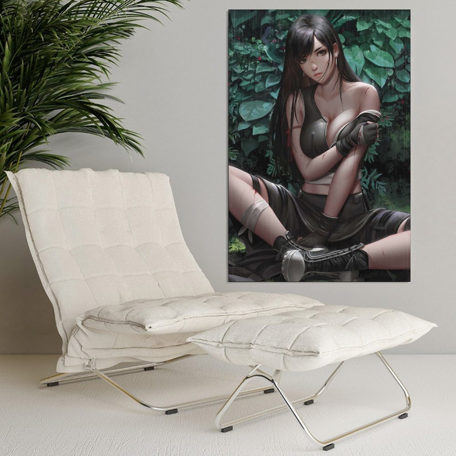Wall Art Painting Tifa Lockhart Game Canvas Prints Wall Painting Decor Print Picture Paintings for Living Room Unframe Home Decor Luxury