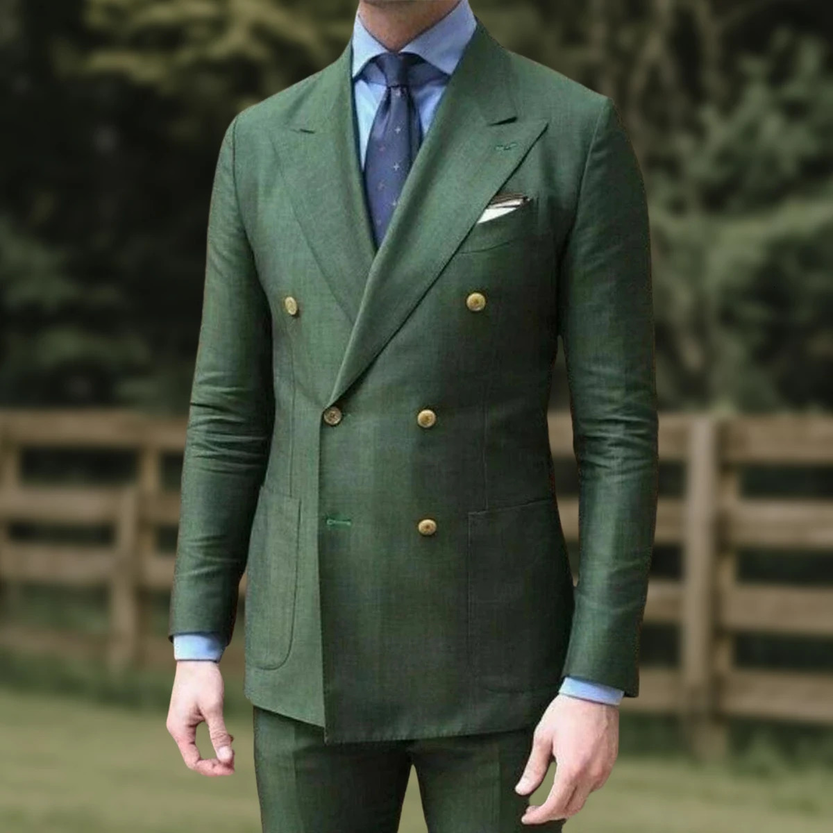 Casual Summer Linen Suit for Men ed Lapel Double Breasted Slim Fit Blazer with Pant Ensemble Costume Tendance Hommes Tuxedo 250520Z