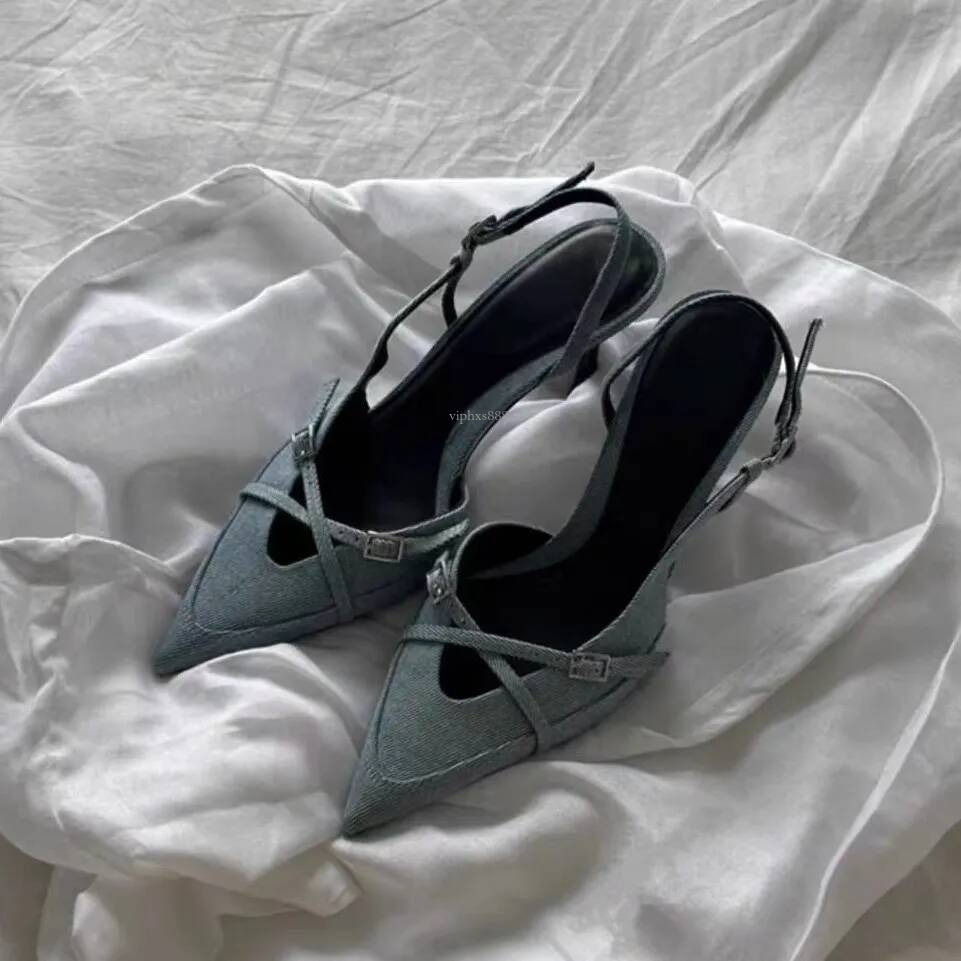 Free Shipping New Dress Shoes Designer Shoes For Womans Bllue Summer New Fashionable Outdoor Beach Versatile Shoes