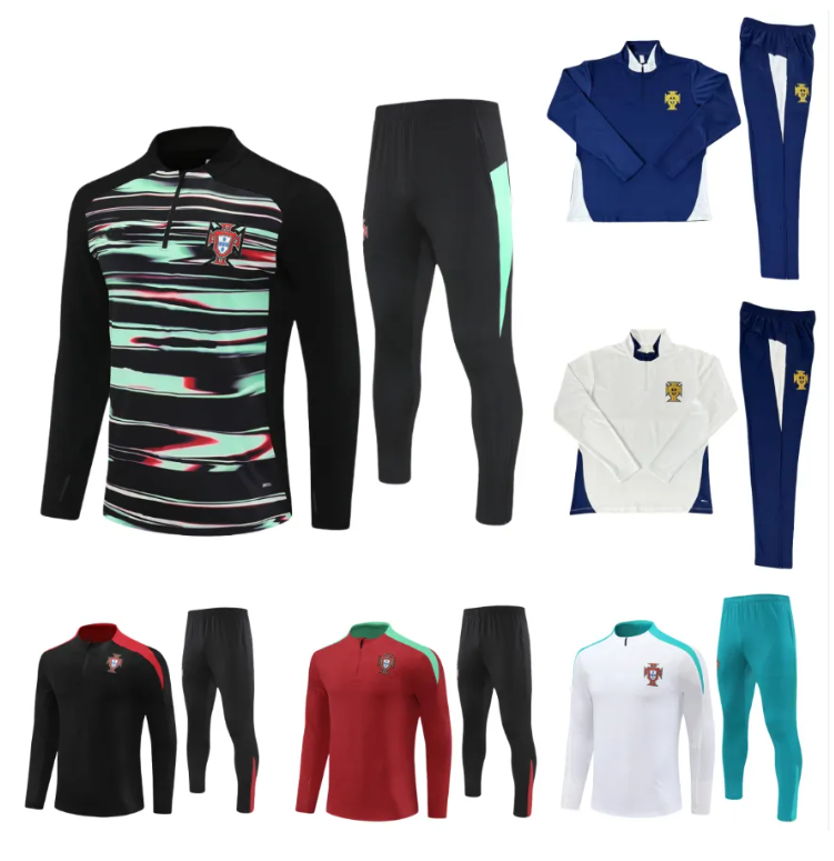 25 26 Portugal tracksuit JOAO FELIX soccer jerseys training suit RUBEN NEVES BRUNO RONALDO FERNANDES Portugieser 2024 2025 2026 Portuguese TRACKSUIT Men kit