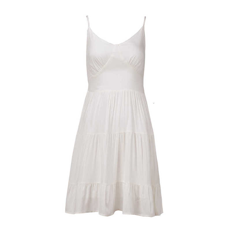 Casual Women Dresses Pure Cotton Spaghetti Strap Dress 2025 Summer Sleeveless Sexy Slim Backless Bodycon Hot Girl Spaghetti Strap Dress