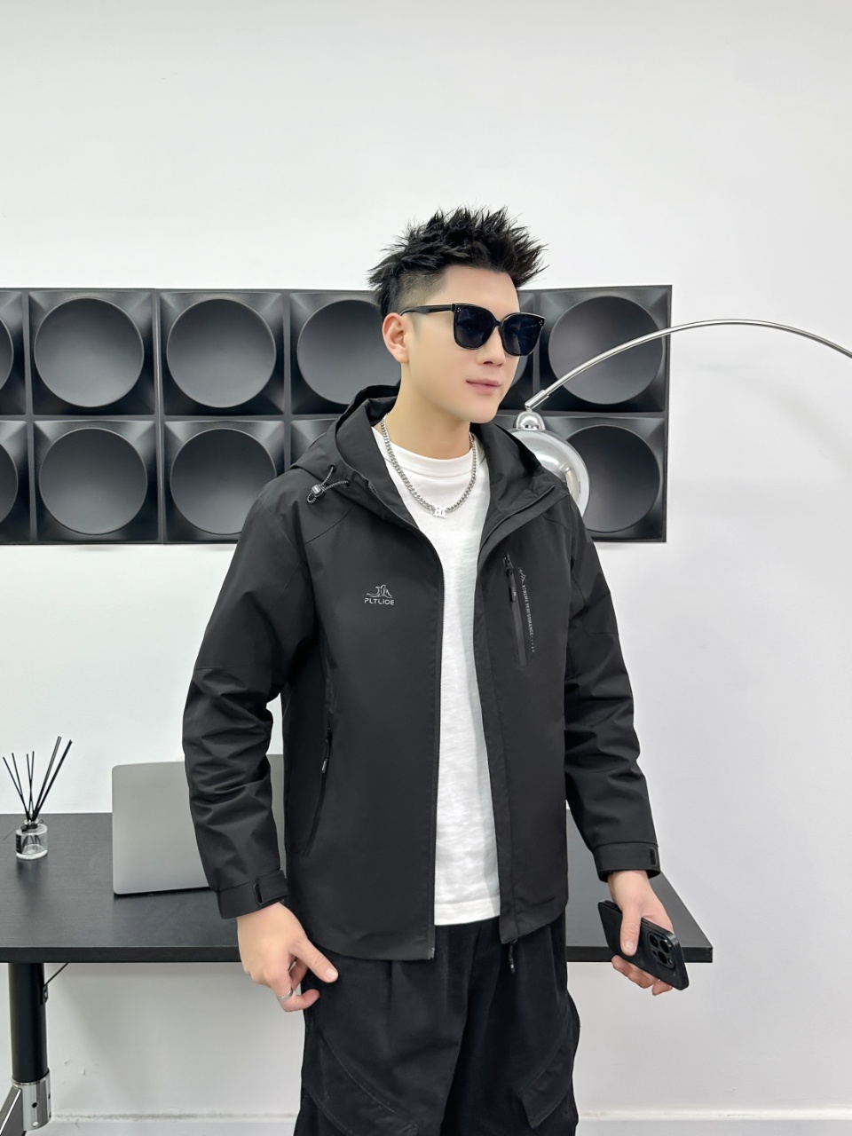 2025 New Summer Lazy Style Water Ink Dyeing Short Sleeve Shirt High-end Fashion Casual Versatile Set for