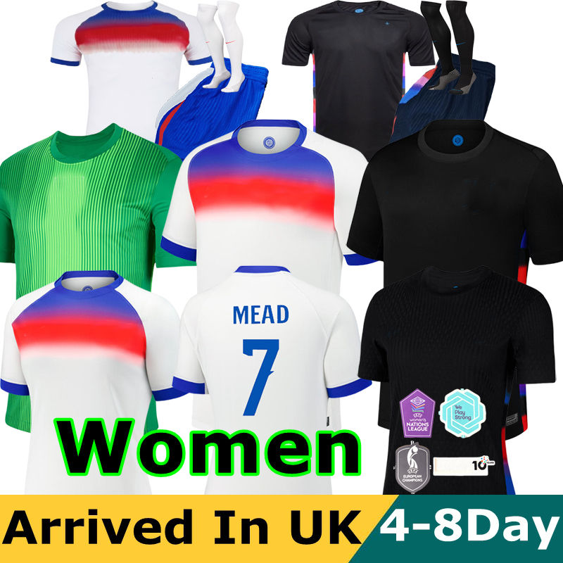 2025 england Women football shirt BELLINGHAM Soccer Jersey WILLIAMSON National Team Home Kelly Away WALSH MEAD CLINTON PARK HEMP MORGAN CARTER BRONZE Kids Kit
