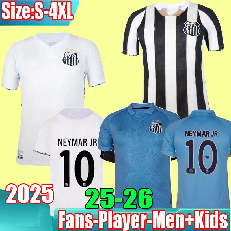 3XL 4XL 24 25 26 neymar jr Santos FC Soccer Jerseys Home Away third 2024 2025 Special Football Shirt Men Kids kits