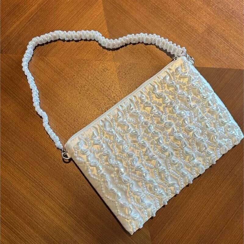 Pearl Evening Purses And Handbag Designer Hobo Shoulder Tassel Clutch Purse Bucket Bag
