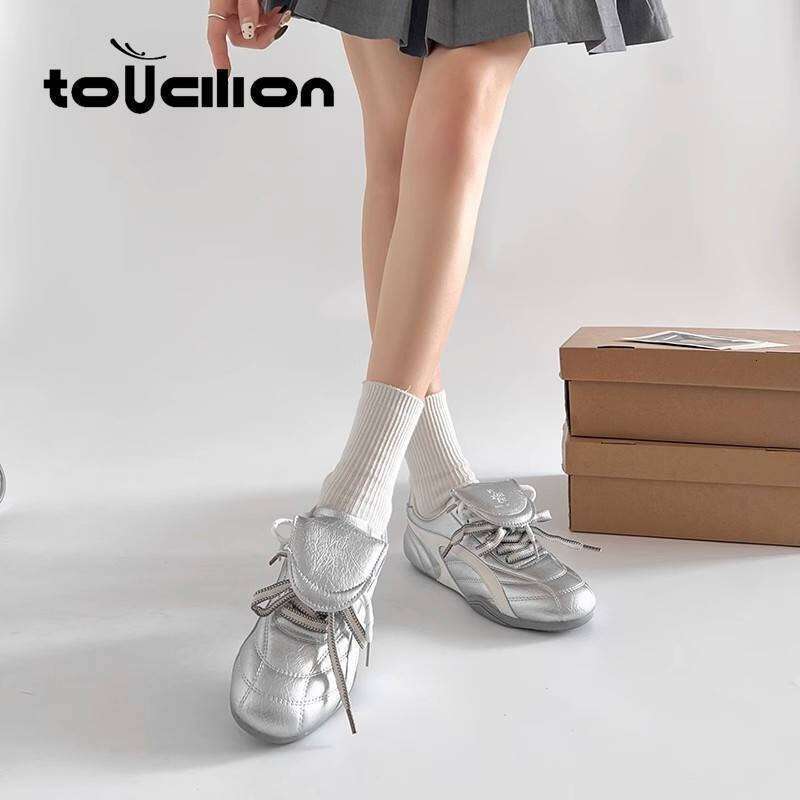 Trendy American Retro Versatile Lightweight Thick Soled German Training Shoes For Women, New Sports And Leisure Shoes, Light Luxury Designer Women