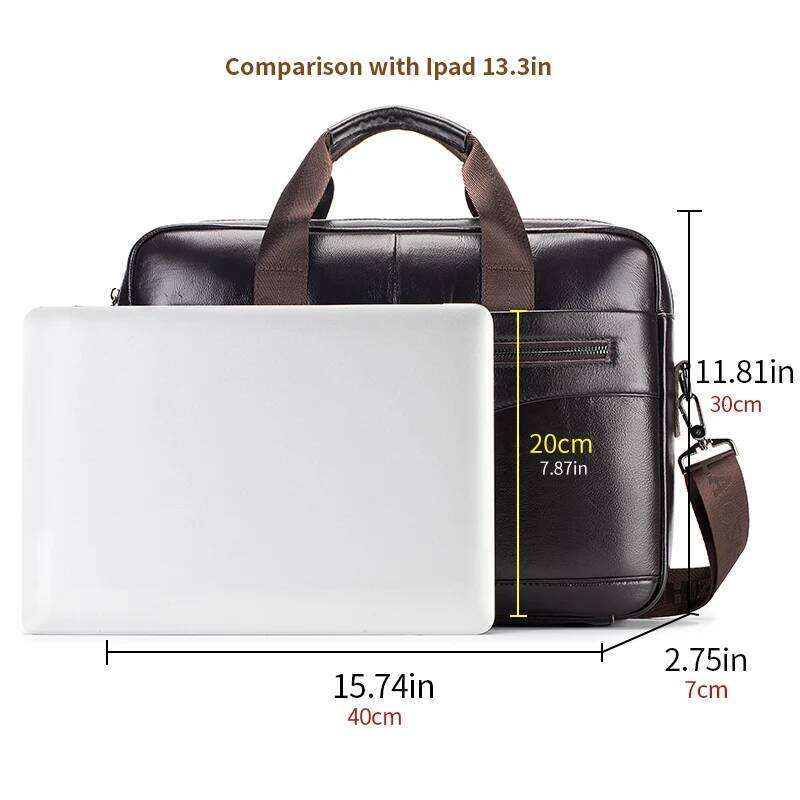 Designer Bag Cowhide Computer Inch Large Capacity Genuine Leather Men S Briefcase Retro Top Layer Cowhide File