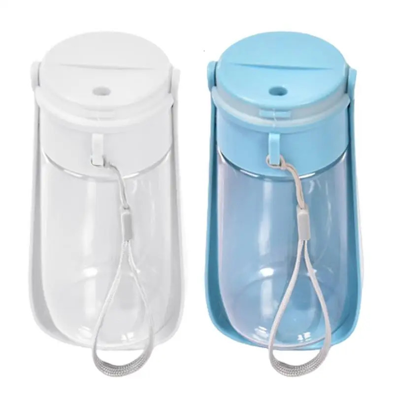 free shipping 450ml Folding Drink Bowl Dispenser for Dogs Leak-Proof Portable Water Pet Dog Feed Bottle 250527