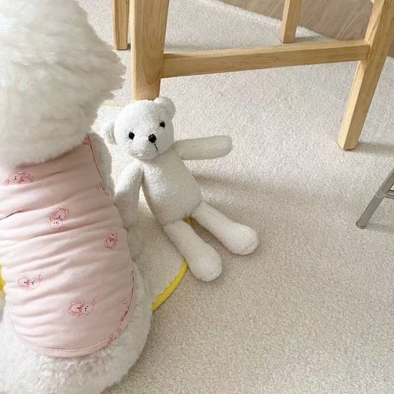 T00350 Dog Clothes Rainbow Striped Cloud Traction Harness Spring and Summer Thin Pet Small Puppy Pomeranian Bichon Teddy