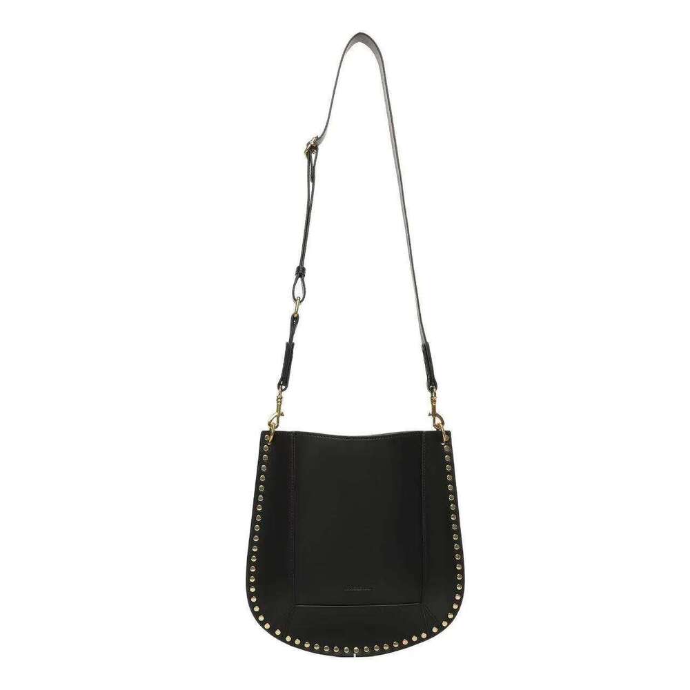 Designer Bag European And American Retro IS Willow Nail Genuine Leather Shoulder Crossbody High End Water Bucket