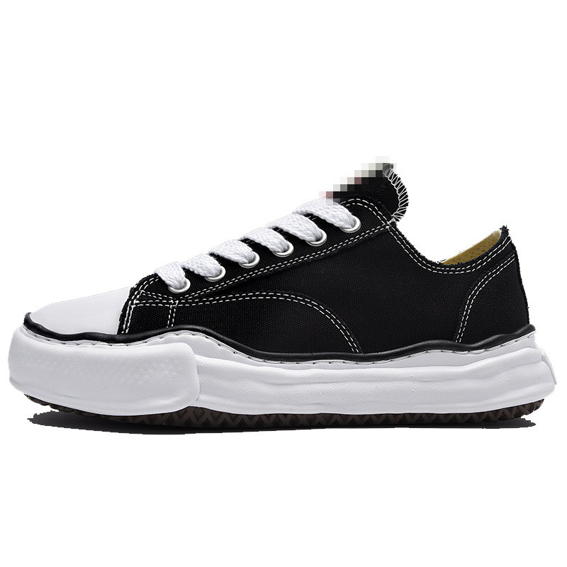 Peterson OG Sole Low Cut Men Women Designer Shoes Casual Black White Lace-up Black White Toes Cap Sneakers