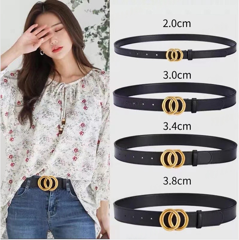 designer belt men belts for women designer mens belt fashion Genuine Leather Classic Letters Smooth Buckle belt length 105CM-125CM Designer belt woman belt with box