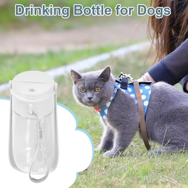 free shipping 450ml Folding Drink Bowl Dispenser for Dogs Leak-Proof Portable Water Pet Dog Feed Bottle 250527