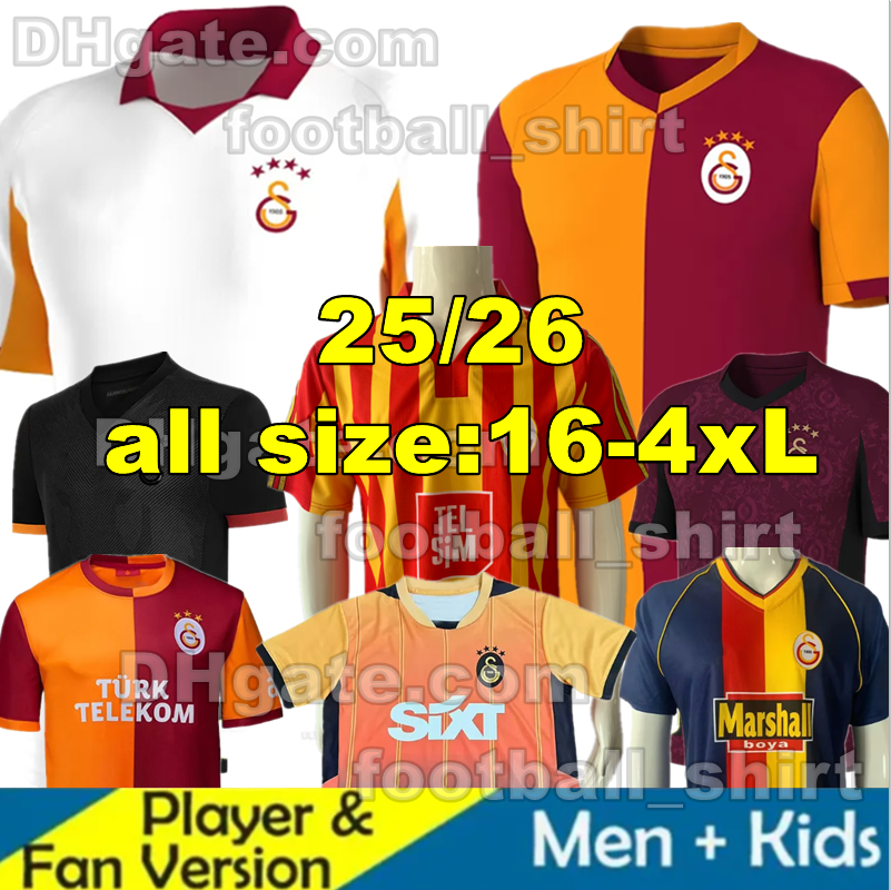 25 26 Galatasarays Turkey SNEIJDER ICARDI Soccer Jerseys ZANIOLI BAKAMBU MERTENS ZAHA AKGUN OSIMHEN NELSSON 99 1998 00 13 14 Fourth Kit Home Away 3rd football shirt