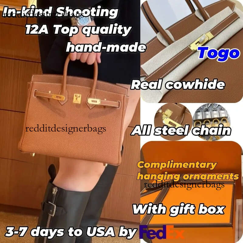 10A Mirror Quality Designer bag Tote Women' crobody Hand 20cm 25cm 30cm 35cm Hand ewn top quality buine clamhell real cowhide with gift box