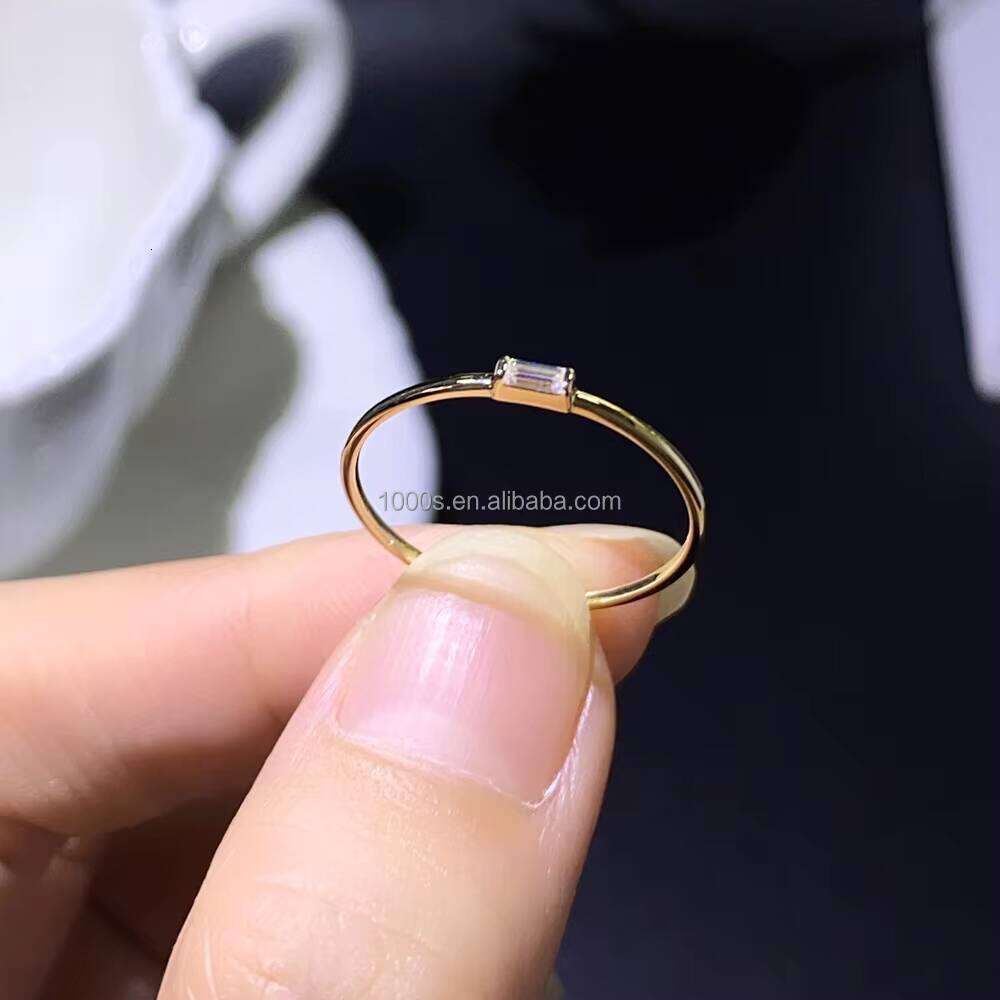 14k Real Gold Ring with Zircon Pyrite for Women and Men, Premium Jewelry