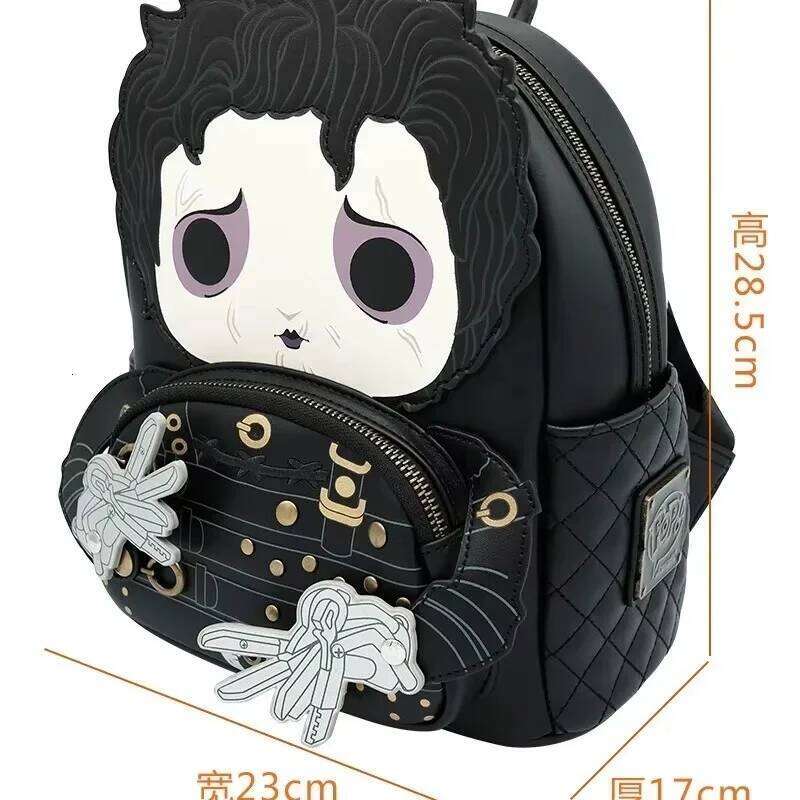 Designer Bag Loungefly Edward Scissorhands Backpack Mochila Pu Leather Pack Travel Handbag For Girls Shoulder Bag Schoolbag Gift