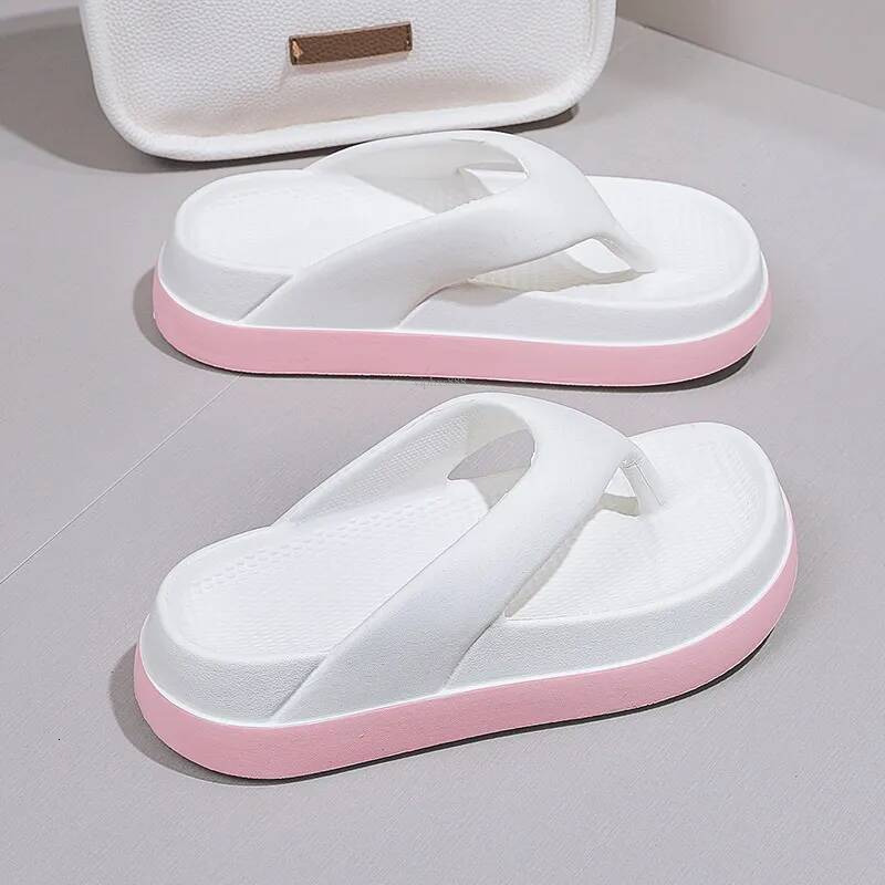 New Free Shipping Summer Fashion Flip Flops Outdoor Beach Flat Shoes Beige White Powder Black Green Designer Women Sizes 36-41