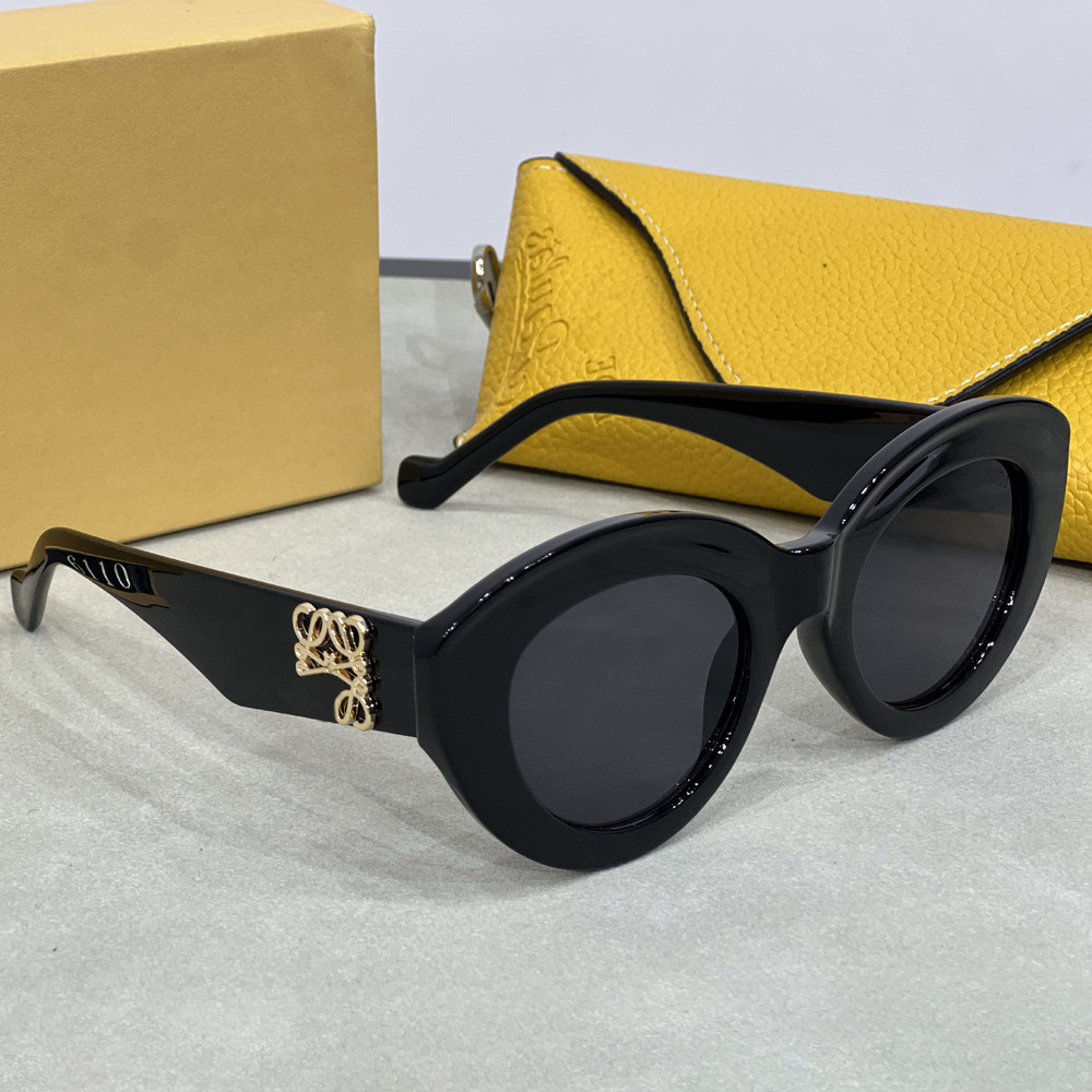 luxury designer sunglasses for women cat eye glasses with case irregular frame design driving travel sho lowely loewetoplies loewesunglasselies loeweliness 0AKD