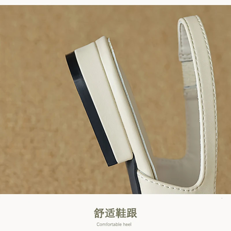 summer women outer sandals Korean style Ladies casual mules low heels Stylish work shoes 41-43 yards 250528
