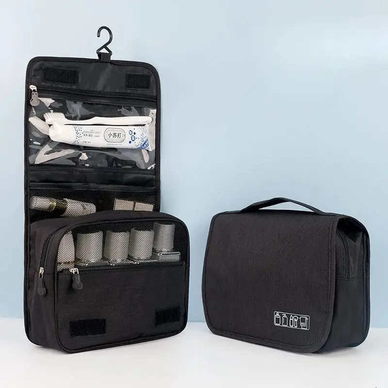 Quality Travel Makeup Bags Women Waterproof Cosmetic Bag Toiletries Organizer Hanging Dry And Wet Separation Storage Bag High 250605