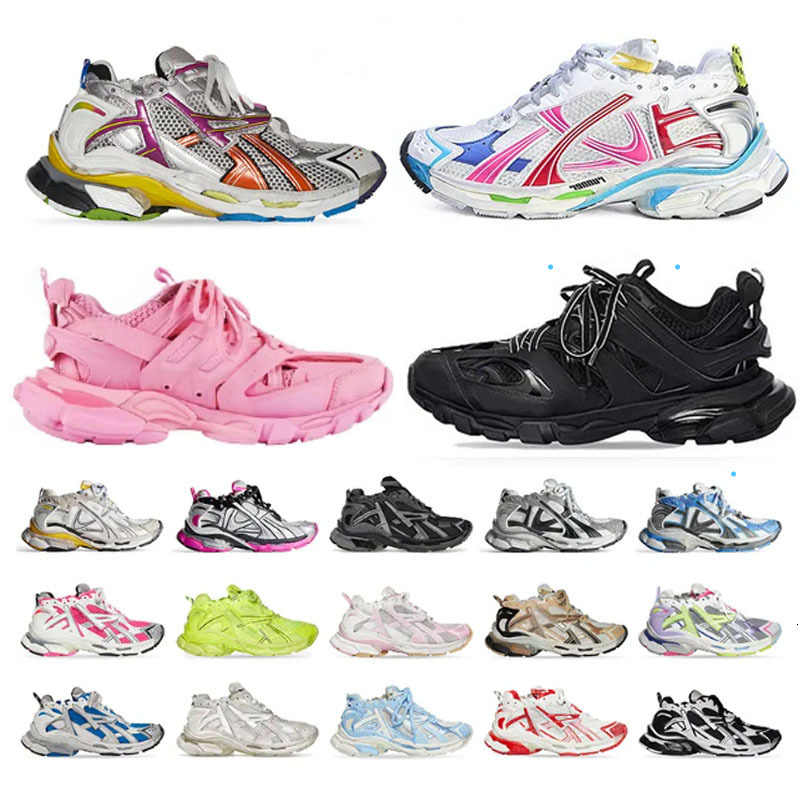 shoes 7.0 Runner 7.5 3.0 Designer Shoes Woman Pink All Black White Purple Pink Multicolor Colorful Womens Mens Luxury Sneakers Trainers size 36-46