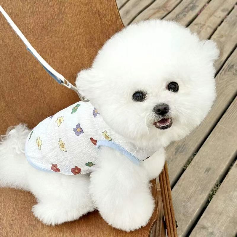 T00348 Dog and Cat Clothes Elastic Lace Vest