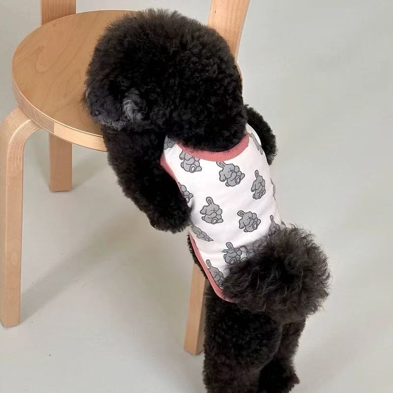 T00360 Pet dog clothes spring and summer thin Teddy Bichon Pomeranian Yorkshire small puppy cat vest