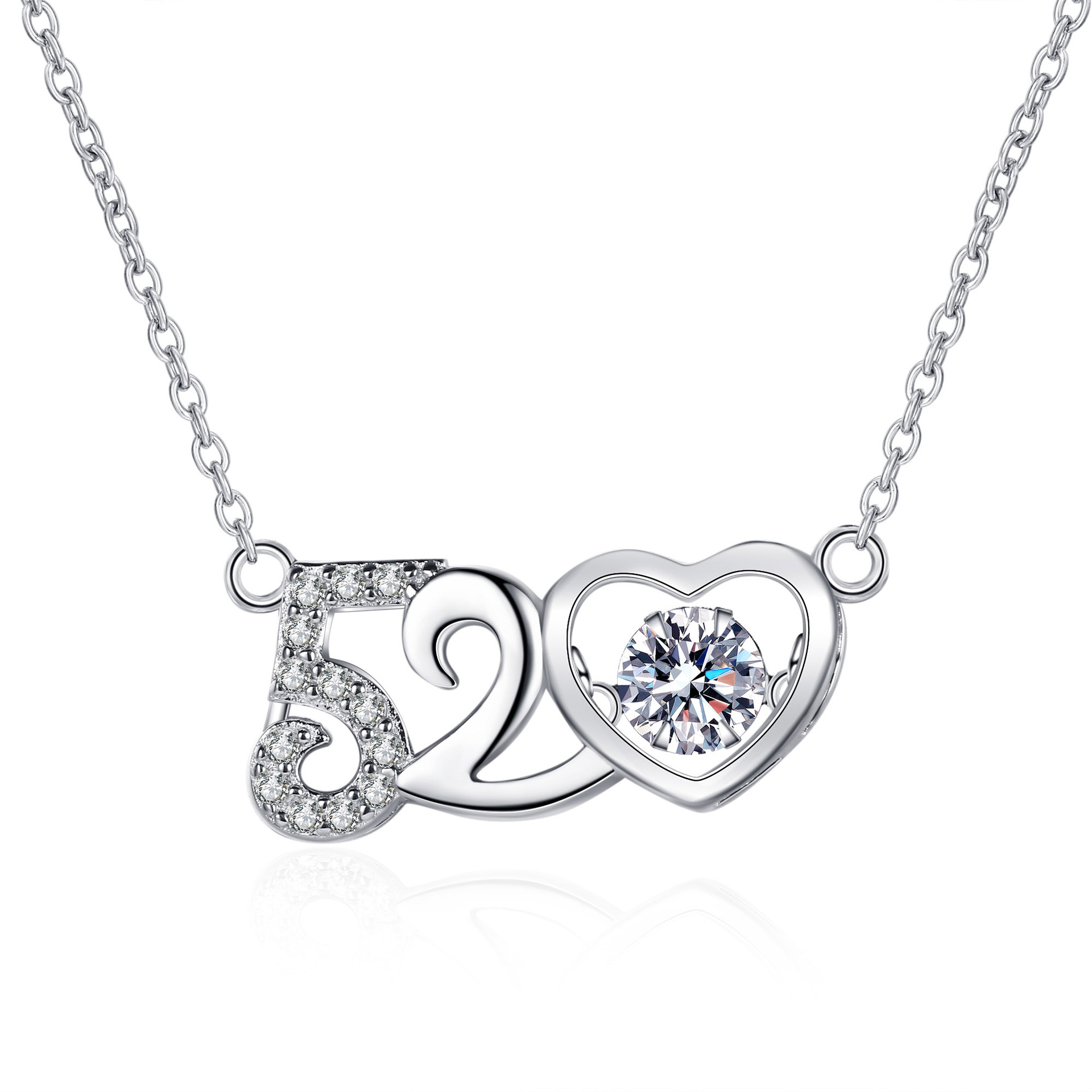 Sophisticated Women's Jewelry: Glittering Moissanite Heart Pendant Adorned by Premium 925/PT950 Metals